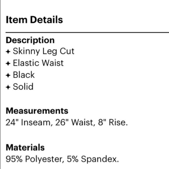 HUE Full Length Solid Black Casual Stretch legging - Picture 5 of 5